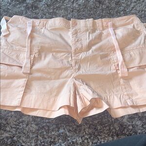 Ralph Lauren Pink Cargo Shorts with Side Ties - 18